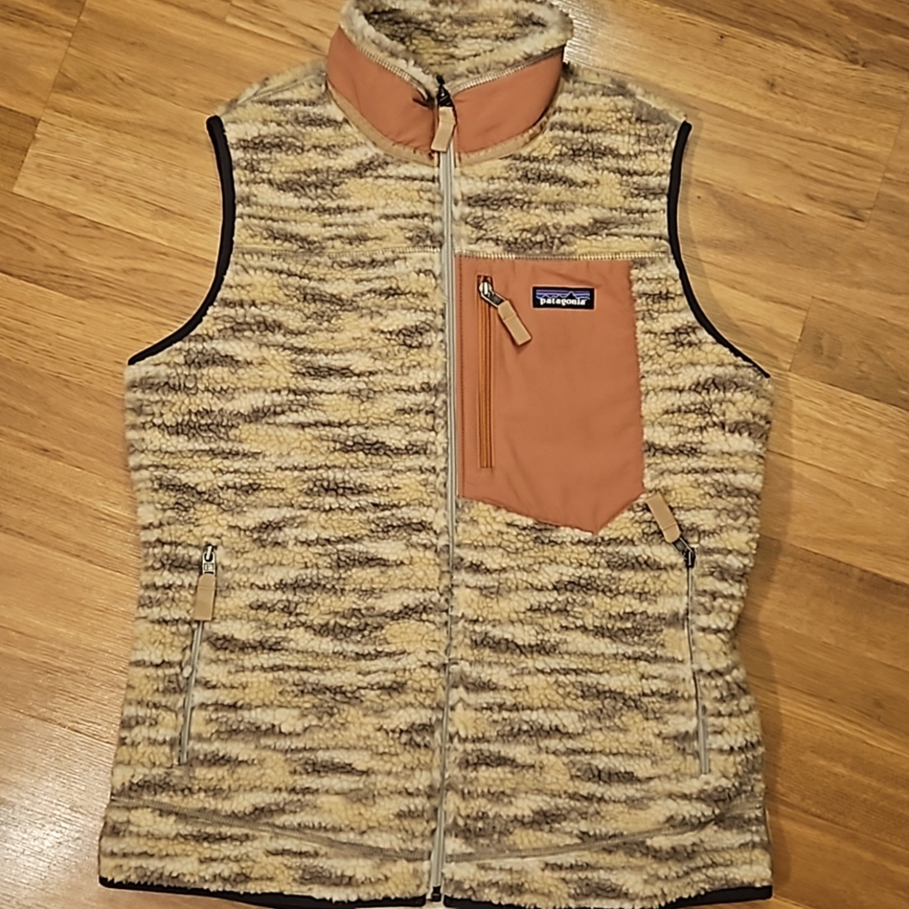 Patagonia Sherpa Zip Up Vest Size Large